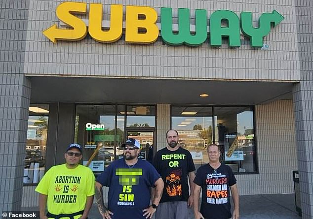 The waitress at the Wisconsin branch said she objected to the messages on the T-shirts