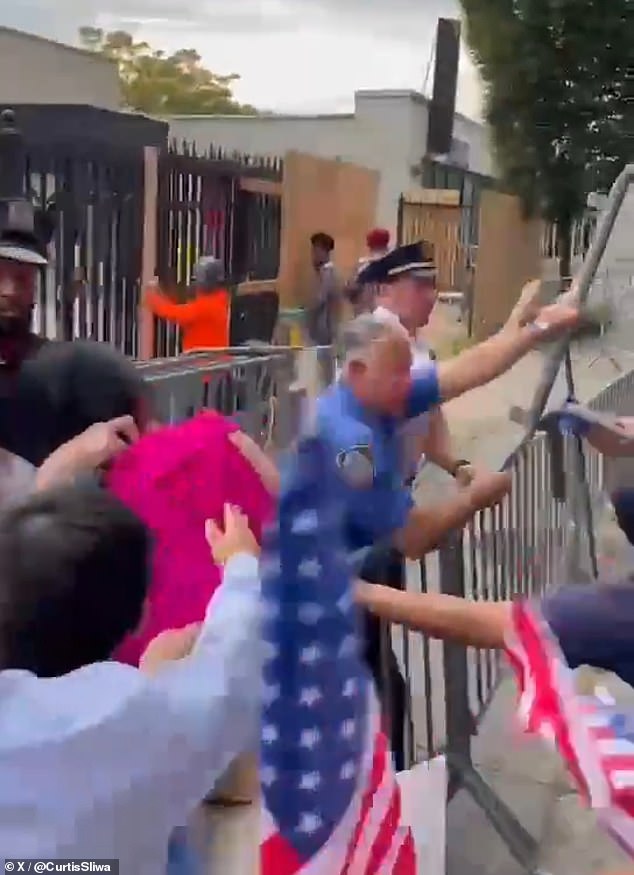 Local residents in Bensonhurst, Brooklyn were seen protesting a potential homeless shelter