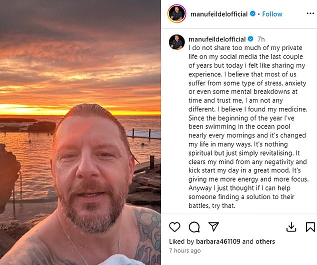 In an Instagram post shared Thursday morning, the My Kitchen Rules judge and celebrity chef bravely spoke out about his personal experience with stress and anxiety and the methods he uses to alleviate his symptoms