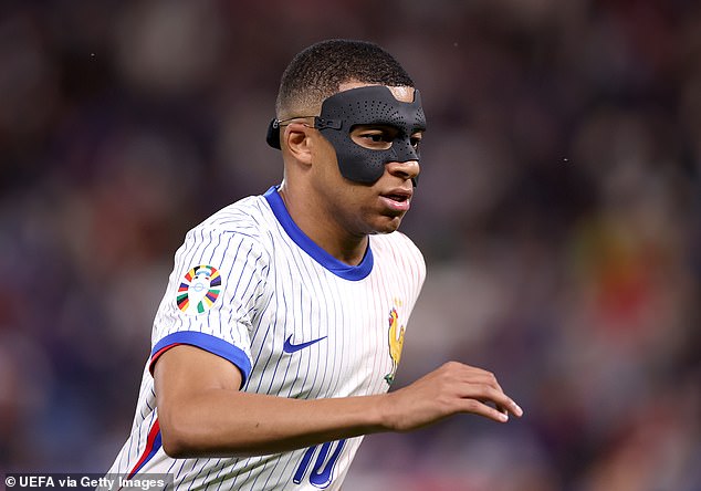 Mbappe broke his nose during the European Championship, but doctors have decided he does not need surgery