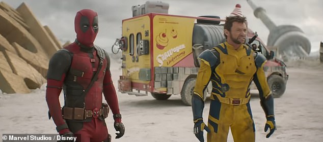 Deadpool and Wolverine are shown in a trailer for the upcoming Marvel Studios film