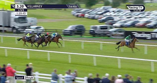 The horse was on his way to victory, and Racing TV commentator Jerry Hannon couldn't believe it