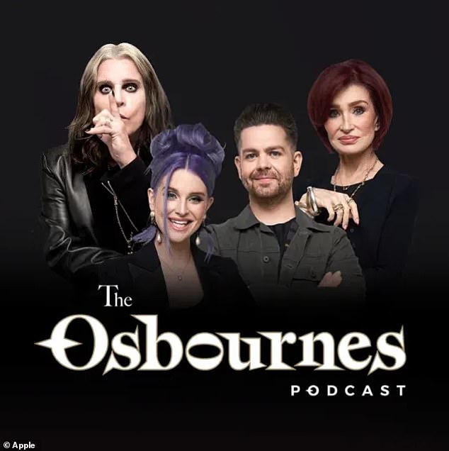 In June, Sharon, 71, showed up for Katie during an episode of her family podcast, The Osbournes, along with her husband, Ozzy (left), and their children, Kelly and Jack (center).