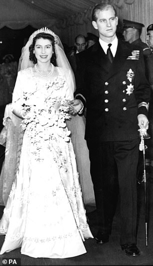 Queen Elizabeth wore the Queen Mary Diamond Fringe Tiara at her wedding to Prince Philip on November 20, 1947