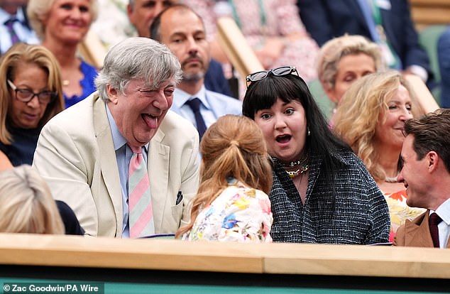 Beatrice and Edo joined tennis players Stephen Fry and Lena Dunham at Wimbledon last week