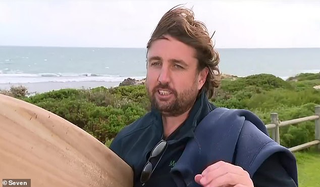 Surfer Ryan Lowther (pictured) admitted he's nervous about getting back in the water