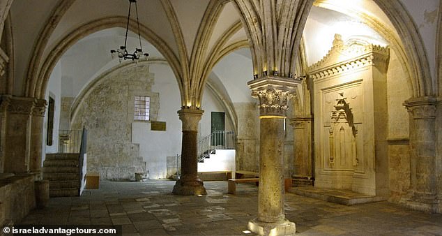 The Cenacle is part of the original church that contained the Upper Room (pictured) and was a center for Jewish Christians to celebrate Jesus. It was the only part of the building spared when Jerusalem was destroyed in 70 AD.