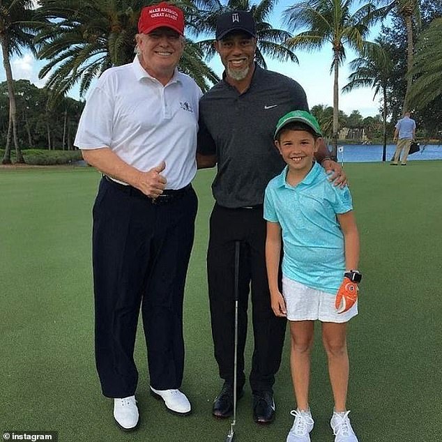 Kai is also living out every aspiring golfer’s dream, recently playing with US Open champion Bryson DeChambeau. As a little girl, she took a photo on the golf course with her grandfather and Tiger Woods.