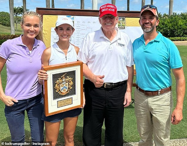 1721331489 703 Trumps granddaughter Kai shows off impressive golf swing after impassioned