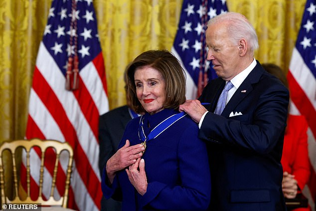 Biden regularly praises Pelosi, whom he awarded the Medal of Freedom, at public events. The former speaker remains a force in her party