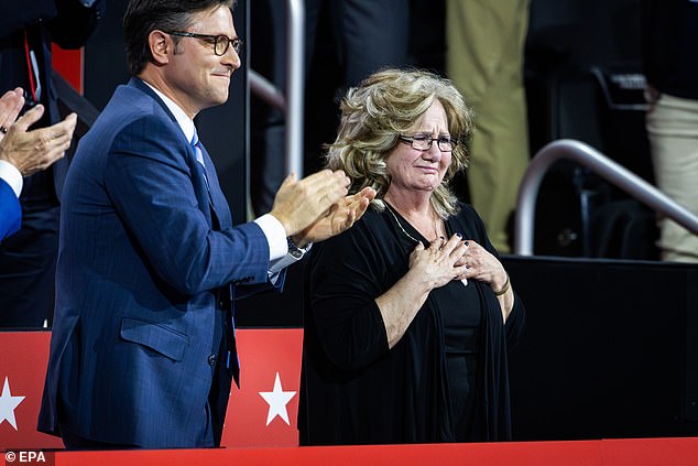 It wasn't until Vance recognized his mother, Bev, sitting next to House Speaker Mike Johnson that tears began to well up in his heavily mascaraed eyes (not mine! My heart is too hard to ruin a good pair of fake lashes).