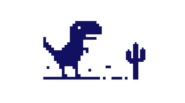 It turns out that a large number of Chrome users thought that the dinosaur that appears when your internet goes down was just a static image. They never tapped on the image or pressed the space bar, which activates an endless looping game