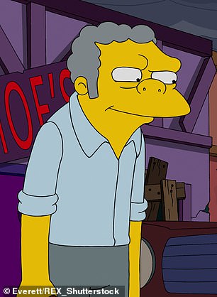 Azaria voices grumpy Springfield bartender Moe Szyslak (pictured)