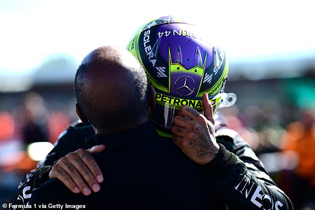 The 39-year-old hugged his father Anthony long after the victory on home soil