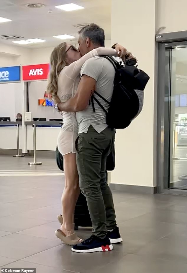 Kyle Richards' estranged husband, Mauricio Umansky, was spotted kissing a mystery woman this week. The Los Angeles realtor was at an airport in Greece when she threw her arms around him