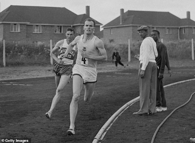 Before taking up roles as director of the Australian Institute of Sport, Gosper (pictured centre at the 1958 Empire Games) was a top runner