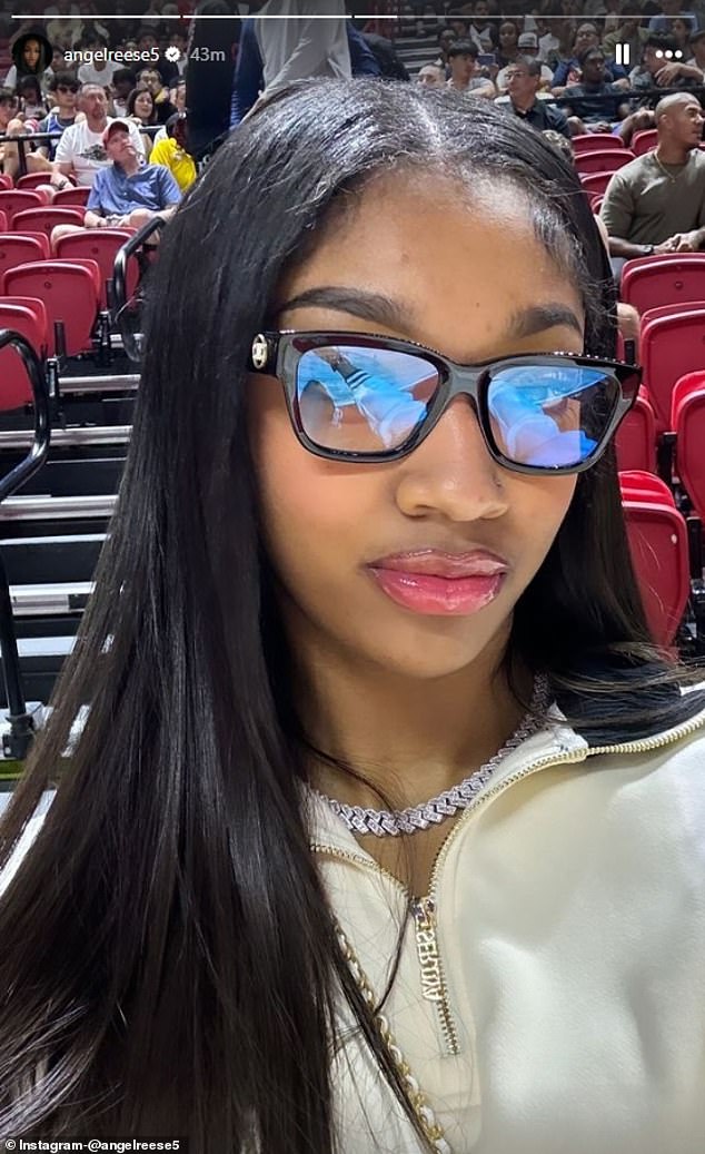 Reese proudly showed off her attendance at Thursday's NBA Summer League game