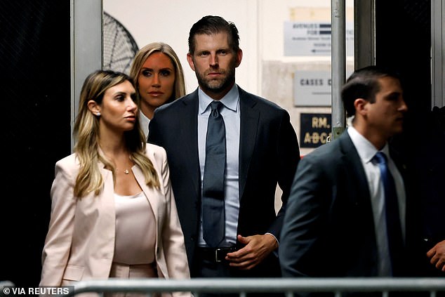 Habba enters Manhattan Criminal Court during the ex-president's trial for falsifying corporate records to cover up hush-money payments to porn star Stormy Daniels. Trump was found guilty on 34 counts. Habba served as a legal spokesperson during the trial