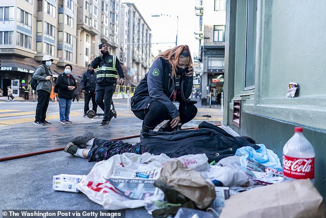 Sidewalks are cleared in San Francisco's Tenderloin neighborhood, which has been plagued by homelessness