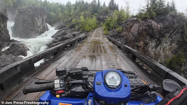 To explore the vast terrain, they used ATVs before stopping to explore on foot