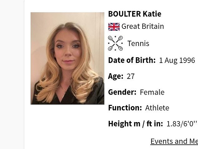 The photo of British women's number 1 team Katie Boulter looked more normal than some other stars