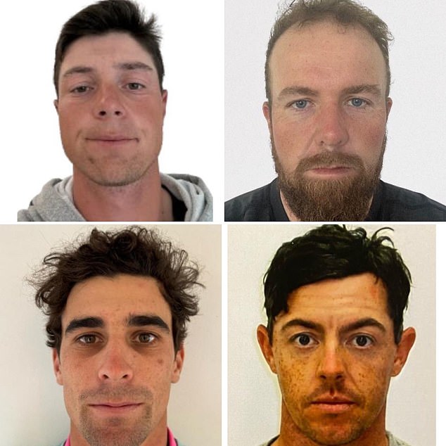 Similar photos were released ahead of the Olympics of golf stars including Rory McIlroy