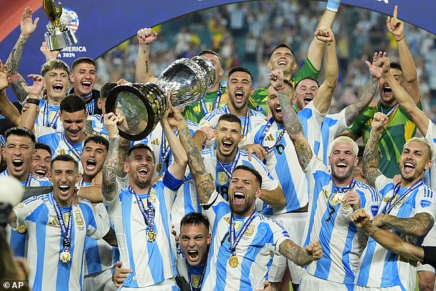 The video came after Argentina's disappointing 1-0 win over Colombia in the Copa America final