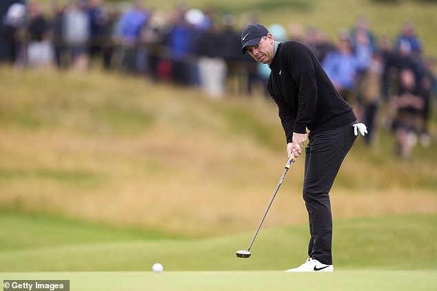 McIlroy finished seven over par at the Open Championship on Thursday