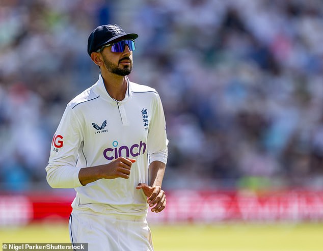 England's 20-year-old Shoaib Bashir made history for England by removing Mikyle Louis