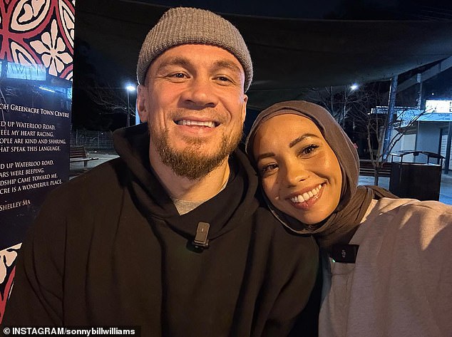 'SBW' confirmed the news on his social media platforms on Friday - with the international cross-code and his wife Alana (right) keeping the little miracle under wraps in recent months