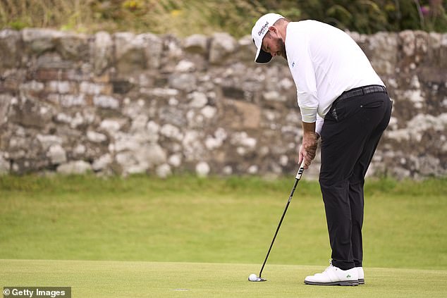 With stormy weather hampering his rivals, he took pole position at the Royal Troon