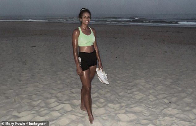 Fowler shared a photo on Instagram of herself relaxing on a beach in Far North Queensland, where she visited her family in Cairns for Christmas last year