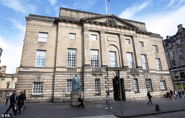 The High Court in Edinburgh, where Dylan Brister, 27, and Cameron Allan, 21, were warned they face life sentences for the murder of Mr Simpson at Brister's home in Methil, Fife