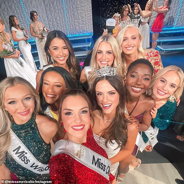 And she finds support from other beauty queens ahead of the Miss America finals