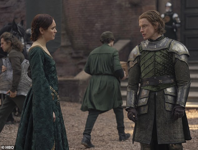 The prequel series and its first 10 episodes premiered on HBO on August 21, 2022; Olivia Cooke and Freddie Fox shared this scene together