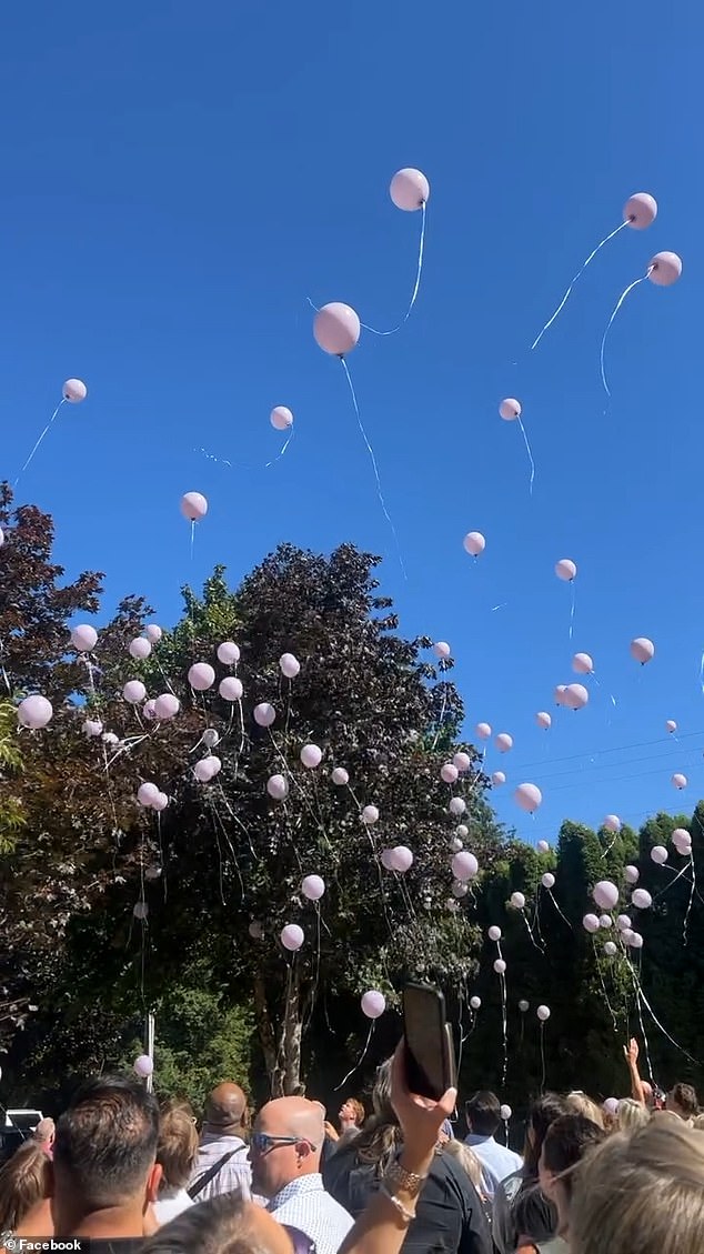 Seidel's family released pink balloons in her memory outside Reign Church in Vancouver, Washington, on July 14. Dindia committed suicide the same day.