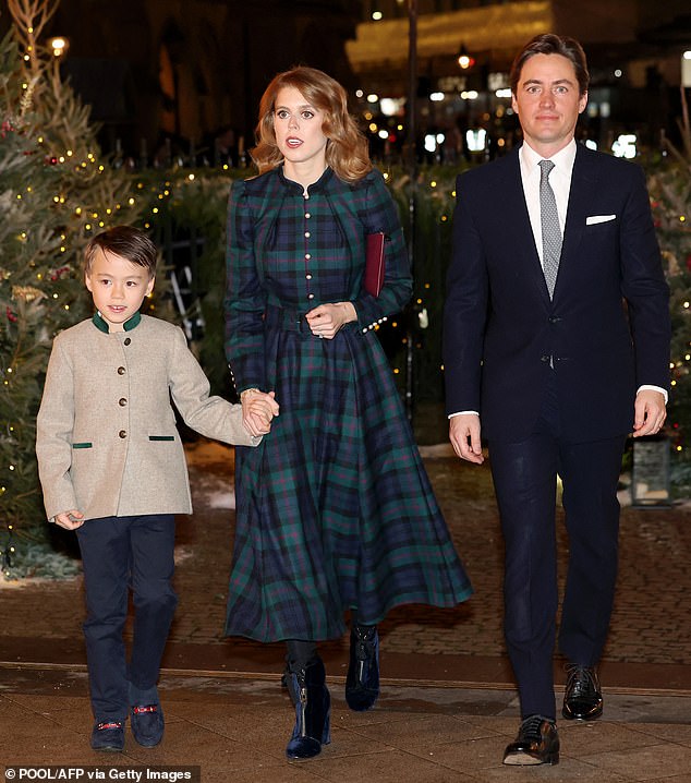 Princess Beatrice's stepson Wolfie looked gorgeous as he made his first royal engagement appearance at the Princess of Wales' Westminster Abbey Christmas Concert in December 2023