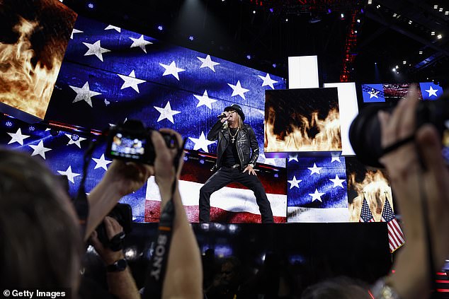 Kid Rock popped a few prosthetic hips with his country-rap-rock ode to Trump.