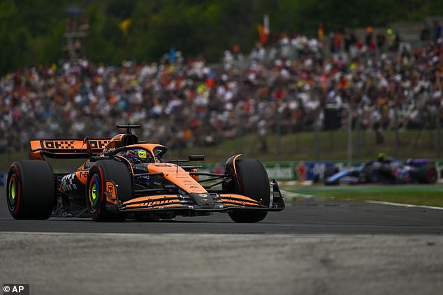 Norris finished just 0.044 seconds ahead of his McLaren teammate Oscar Piastri