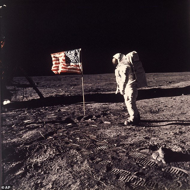 NASA chose Armstrong to make the famous move, but months before launch, Aldrin (pictured) was convinced the honor belonged to him