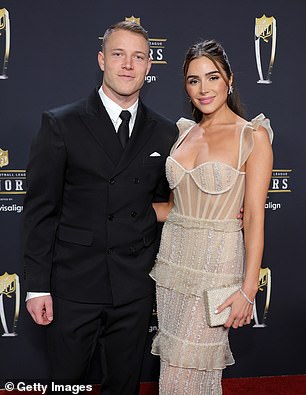 Christian McCaffrey, also of the 49ers, and Olivia Culpo got married this summer