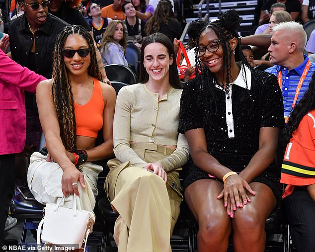 Clark (center) and Reese have taken interest in the WNBA to new heights this season