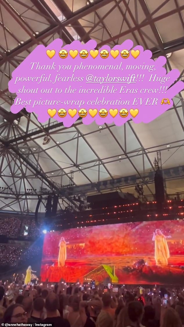 On Saturday morning, Anne shared a short video clip from the show on Instagram, calling Taylor 