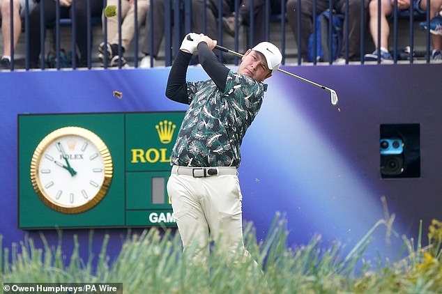 His mood after a 72 that cost him six over par for the championship was in keeping with the heavy rain