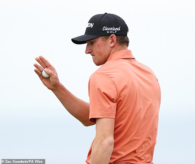 Fresh-faced Scott, a 20-year-old from Nairn, beamed with the joy of life at Royal Troon