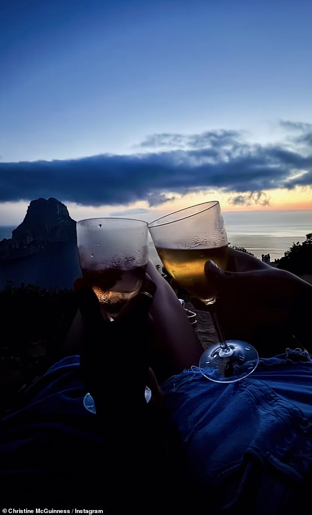 In the video montage, they were also seen enjoying a picnic by the sea as the sun set