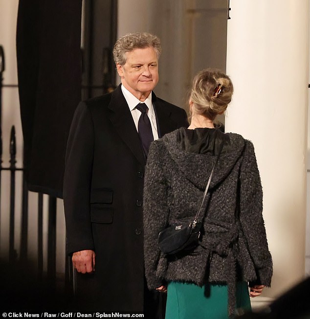 In new exclusive photos from the set of Bridget Jones: Mad About The Boy, Colin Firth's character is seen very much alive as he lovingly caresses Renee Zellweger's face...or is he?