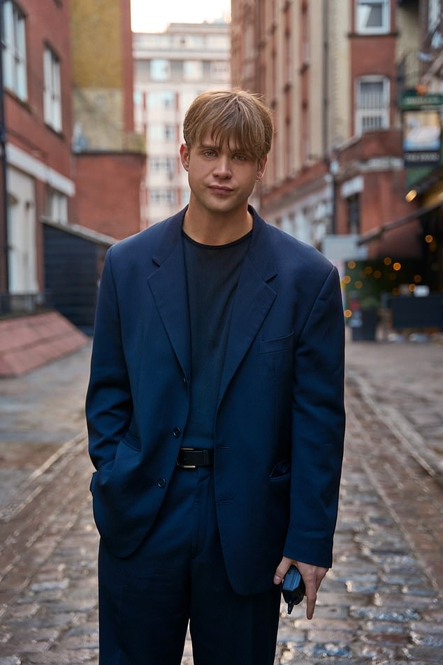 Former flame Daniel Cleaver and a young man named Rockstar played by Leo Woodhall (pictured as Dexter in One Day) will compete for Bridget's love