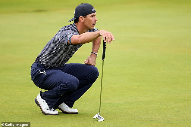 West Ham supporter Billy Horschel was jeered by the crowd for a goal on the 18th