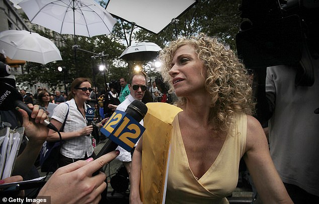 Among those who invested with Madoff was New Yorker Sharon Lissauer, who lost everything when she handed over her inheritance from her mother. She is pictured leaving court on the day Madoff was jailed.